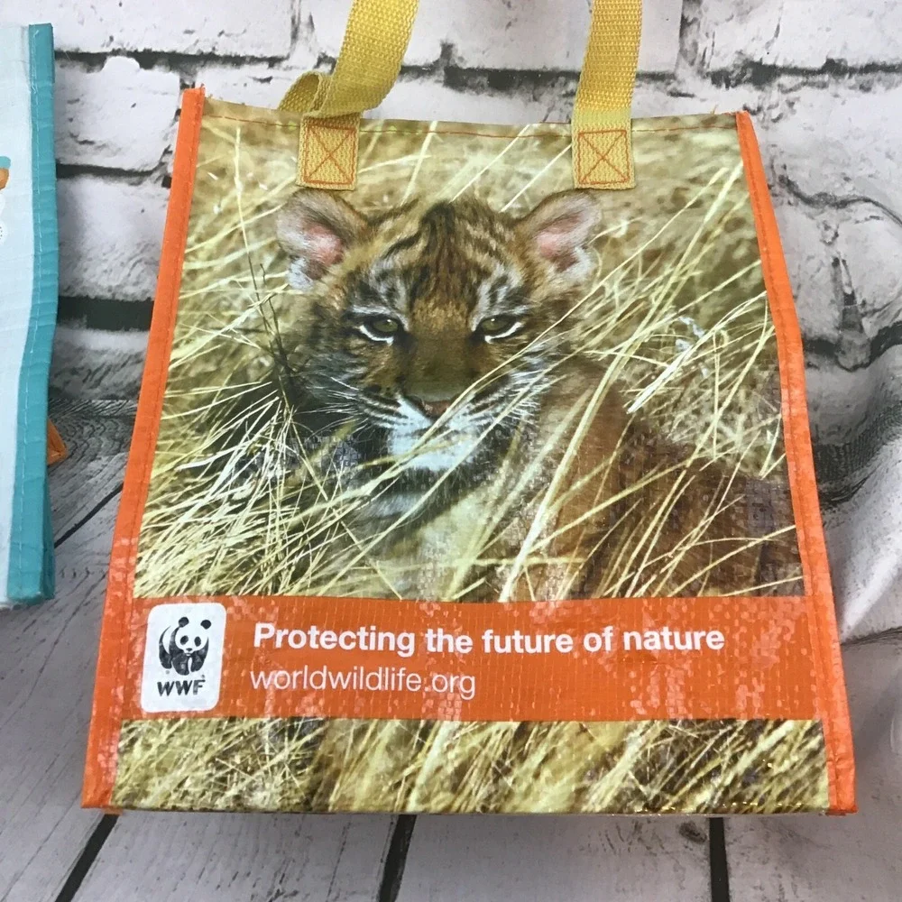 Kids Mini Totes Book Bags Trick Or Treat Sacks Lot Of 4 Animal Themed Peanuts‎